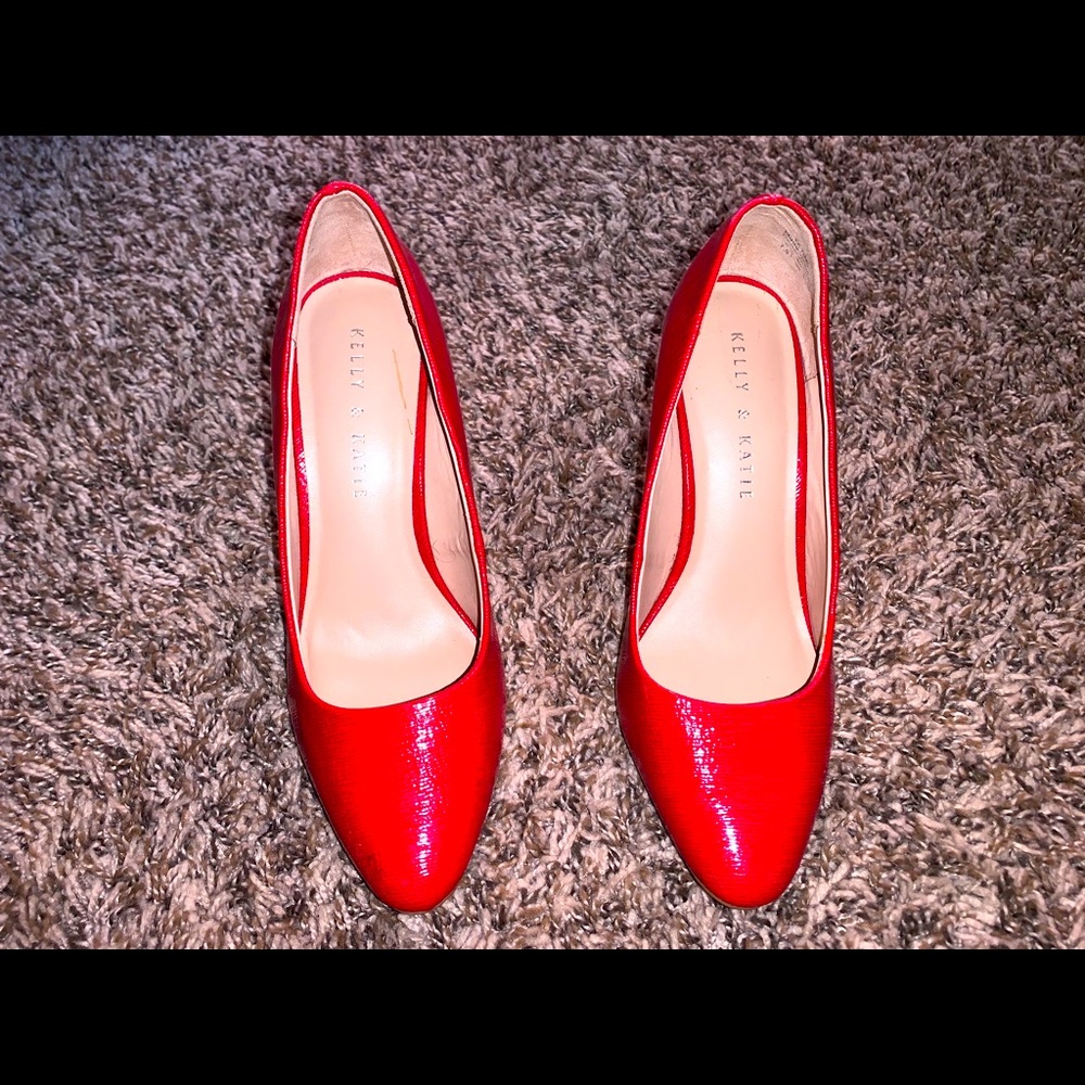 Red Kelly and Katie heels